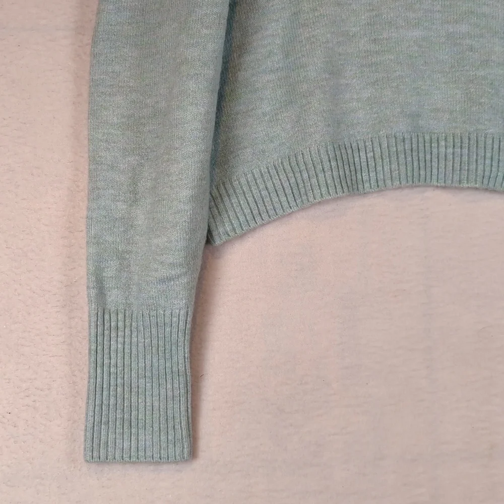 Wild Fable Light‎ Blue Ribbed Hem Knit Sweater XL